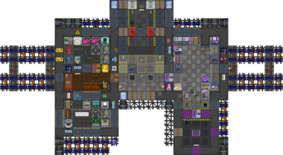 Полный вид шаттла Barge